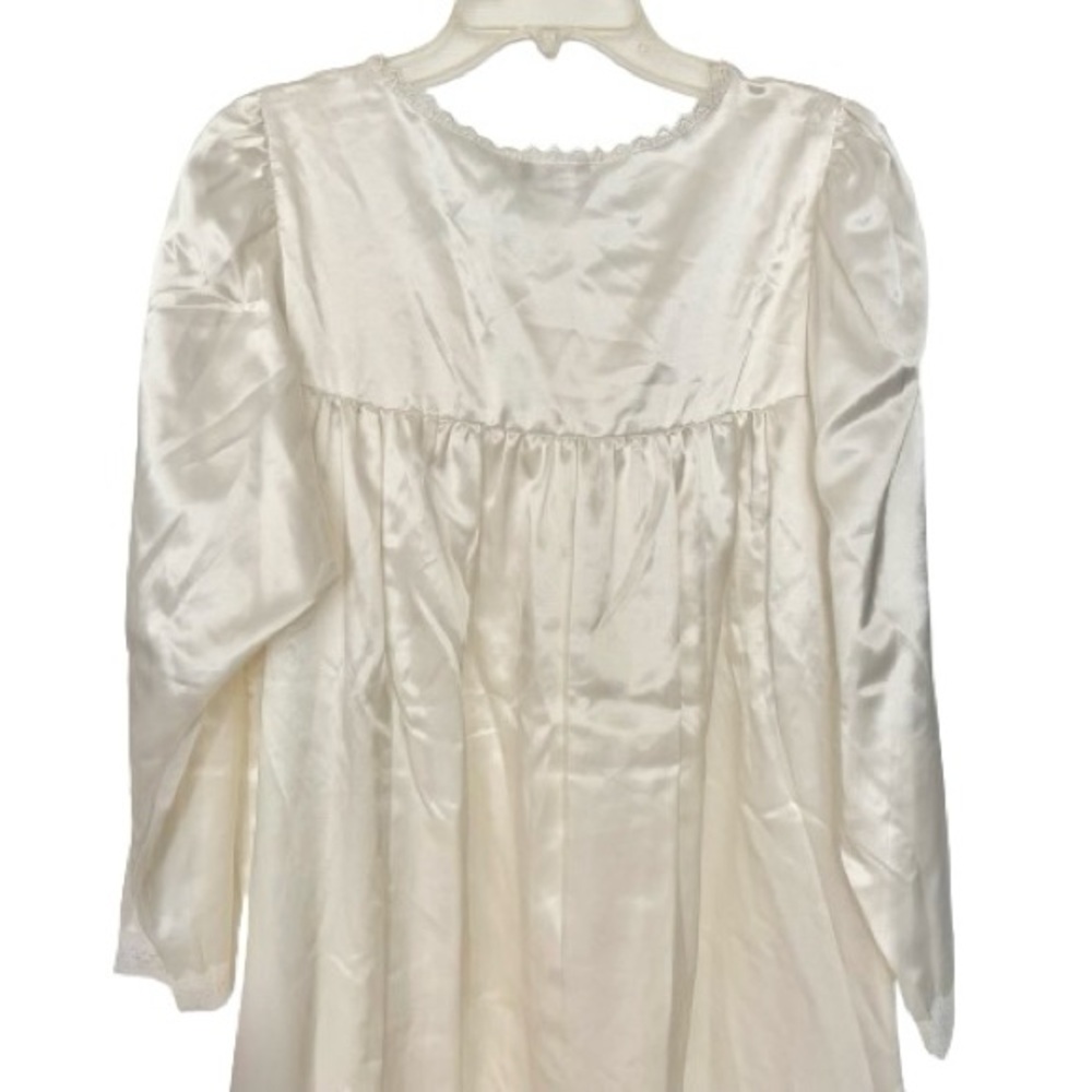 Christian Dior Vintage Nightgown Ivory Lace Trim - Picture 4 of 7